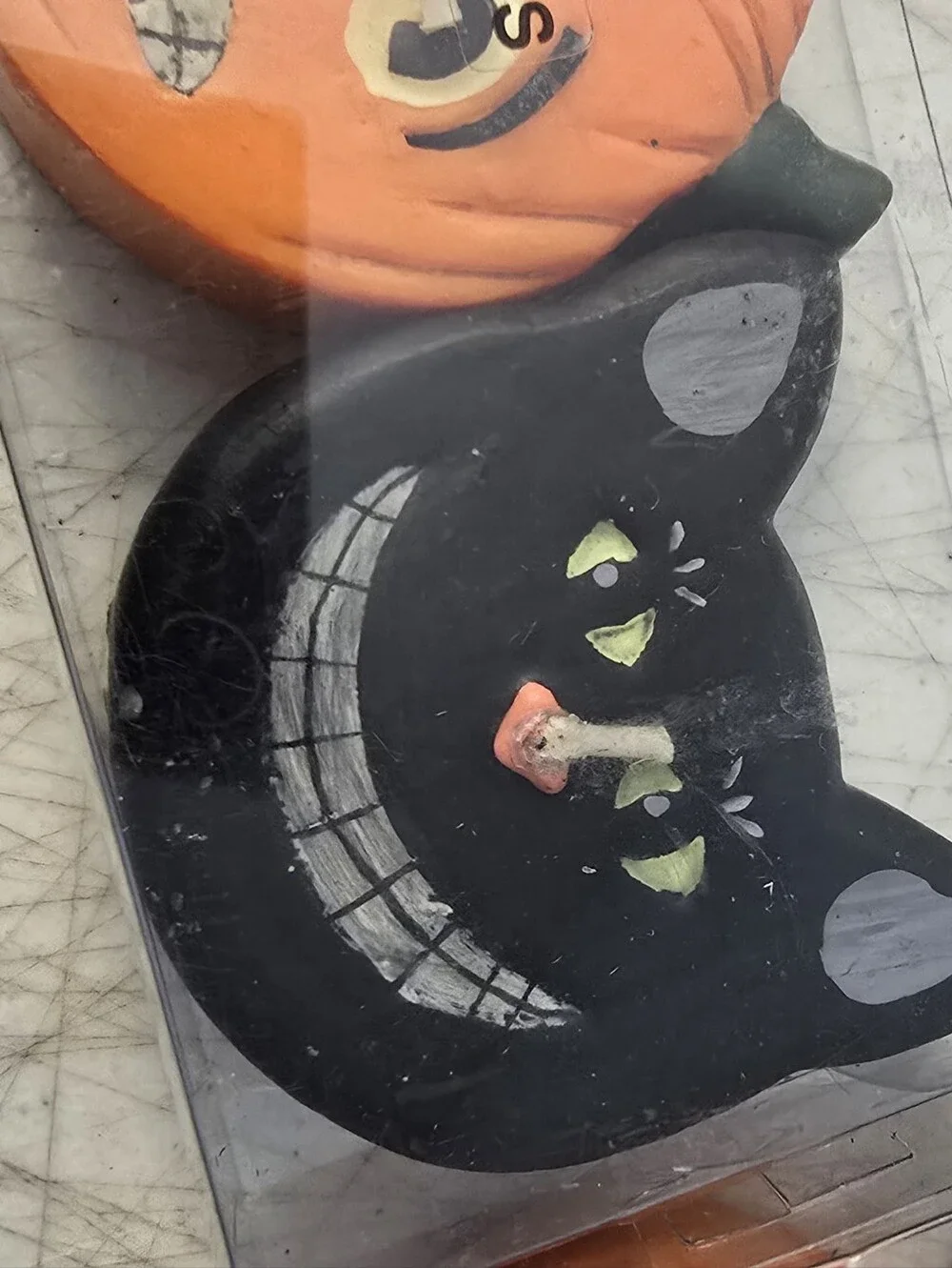 2 Packs of Spooky Hollow 2004 Halloween Floating Candles Cats Jack O Lanterns